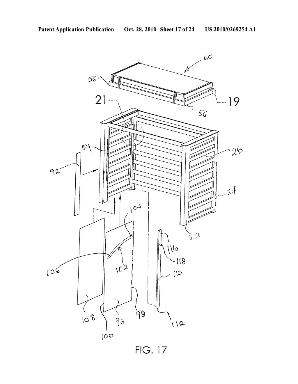 Fold Down Loft Bed with Modular Furniture - diagram, schematic, and image 18