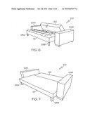 SOFA BED WITH ROLL OUT BED MECHANISM diagram and image