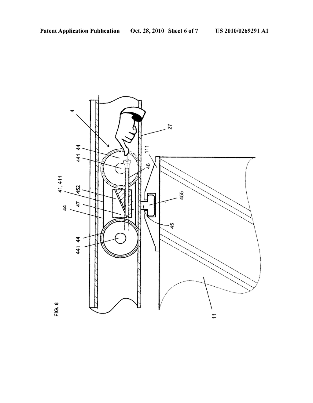 Carriage for holding a separation element and separation element - diagram, schematic, and image 07