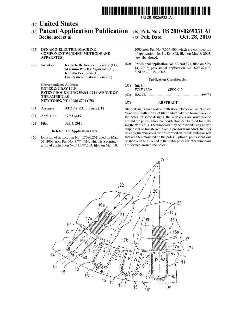 DYNAMO-ELECTRIC MACHINE COMPONENT WINDING METHODS AND APPARATUS - diagram, schematic, and image 01