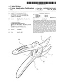 Gardening Shears Allowing Entrance of a User s Finger to Facilitate the User Holding the Gardening Shears diagram and image