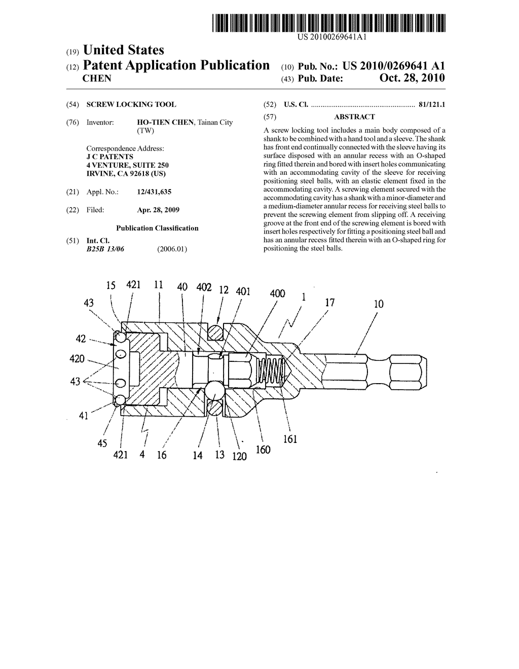 SCREW LOCKING TOOL - diagram, schematic, and image 01