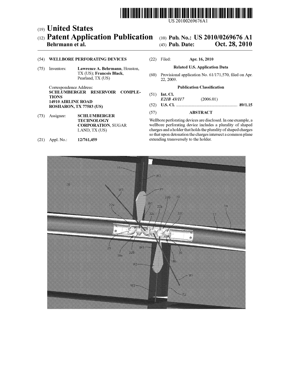 WELLBORE PERFORATING DEVICES - diagram, schematic, and image 01