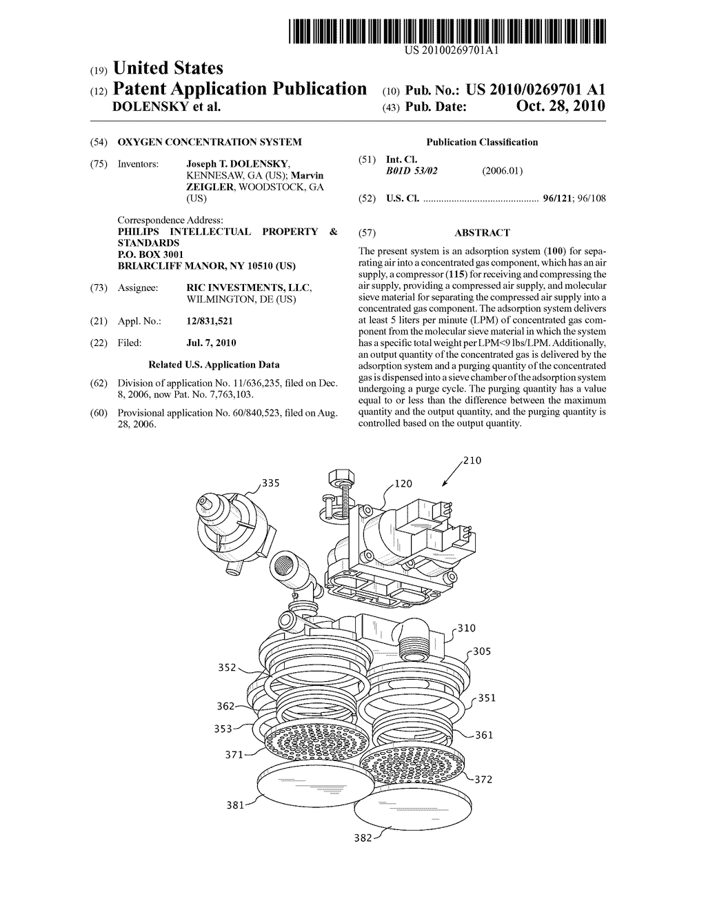 OXYGEN CONCENTRATION SYSTEM - diagram, schematic, and image 01