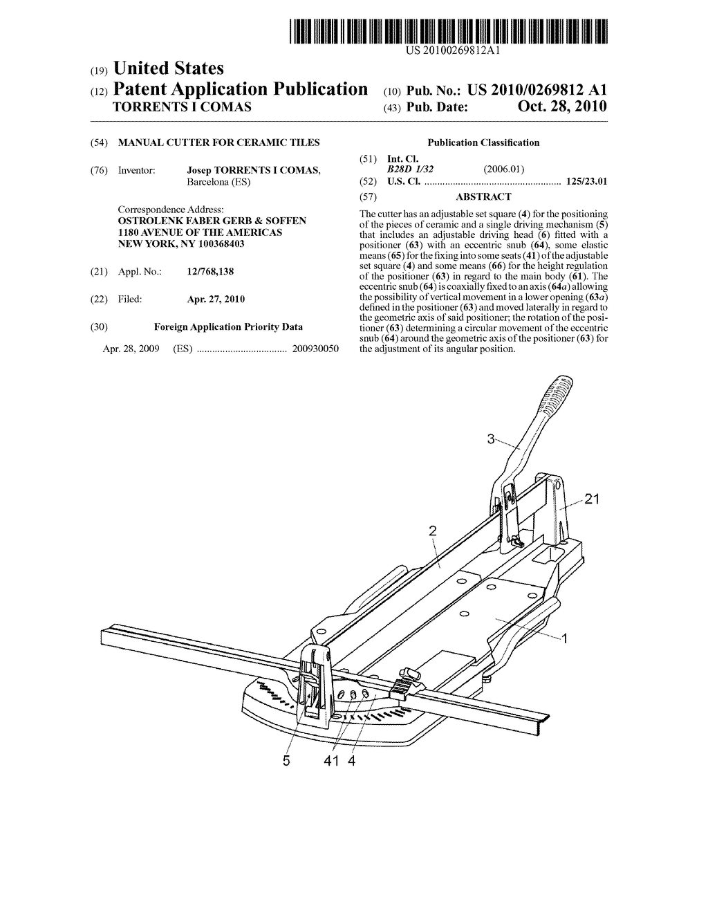 MANUAL CUTTER FOR CERAMIC TILES - diagram, schematic, and image 01