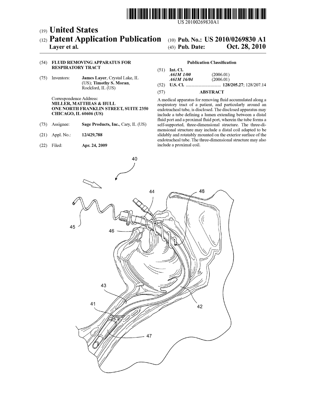 Fluid Removing Apparatus for Respiratory Tract - diagram, schematic, and image 01