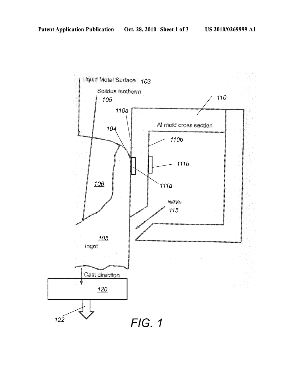 PROCESS AND APPARATUS FOR DIRECT CHILL CASTING - diagram, schematic, and image 02