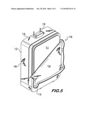 Expandable luggage armor diagram and image