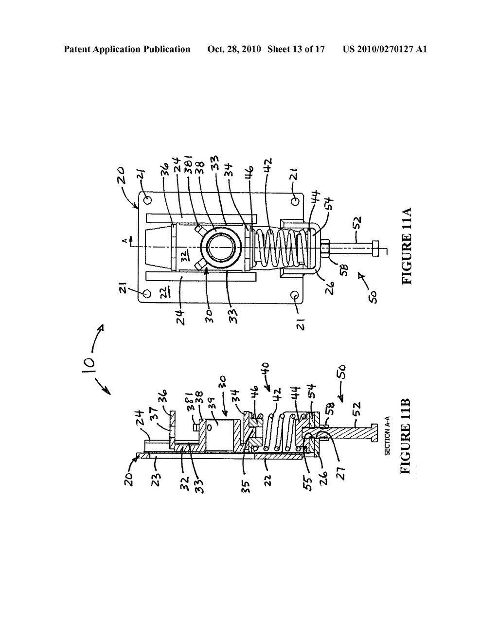 REVERSIBLE TENSIONING DEVICE, AS FOR A CONVEYOR - diagram, schematic, and image 14