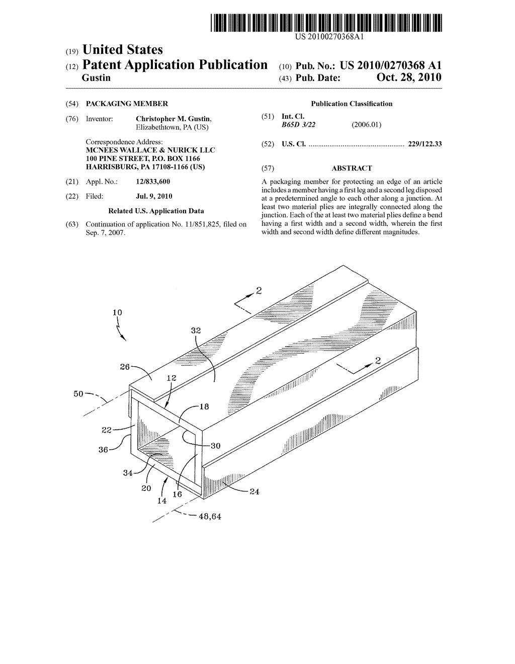 PACKAGING MEMBER - diagram, schematic, and image 01