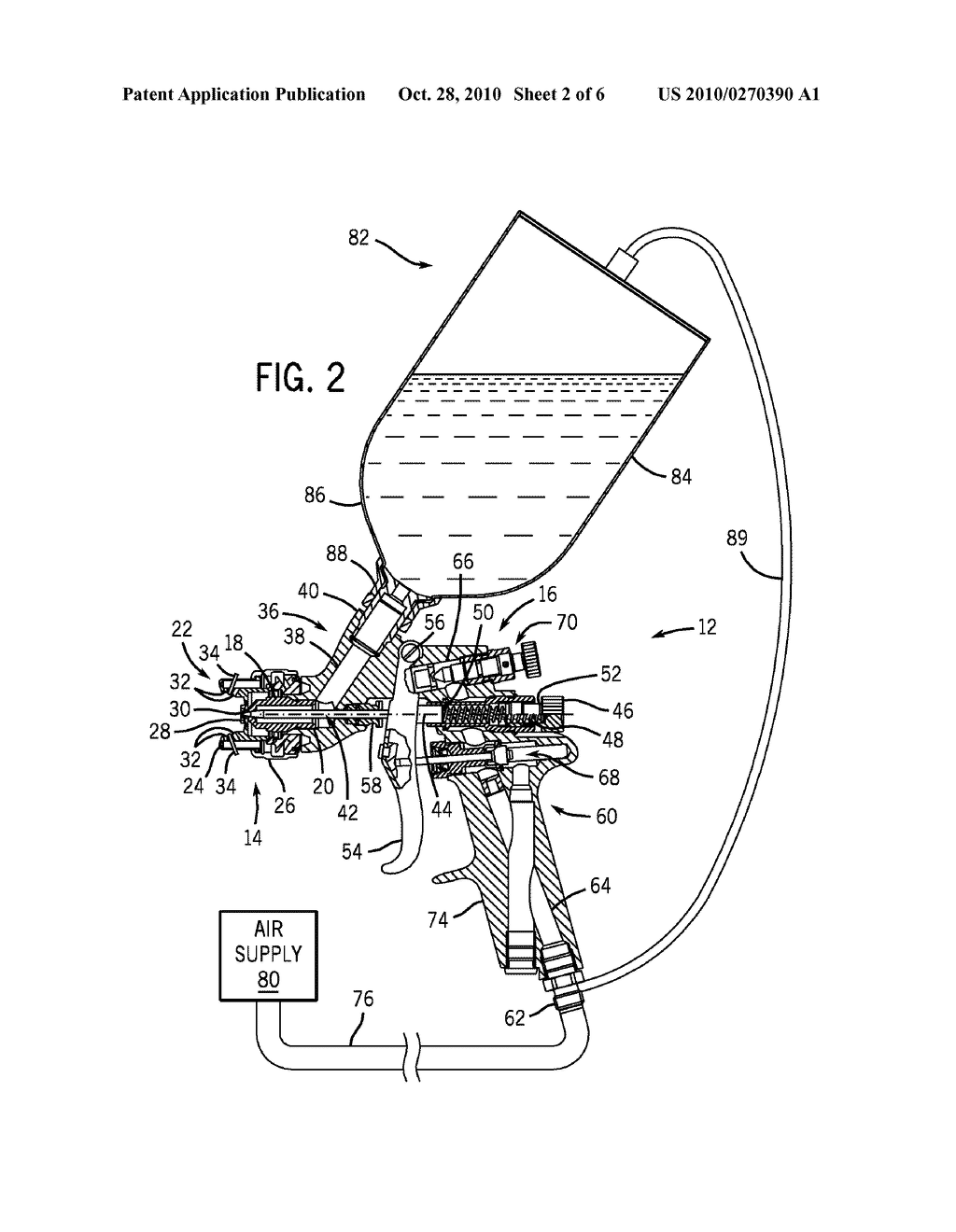 METHODS AND SYSTEMS FOR DELIVERING FLUID THROUGH HORNS FOR APPLYING MULTIPLE COMPONENT MATERIAL - diagram, schematic, and image 03