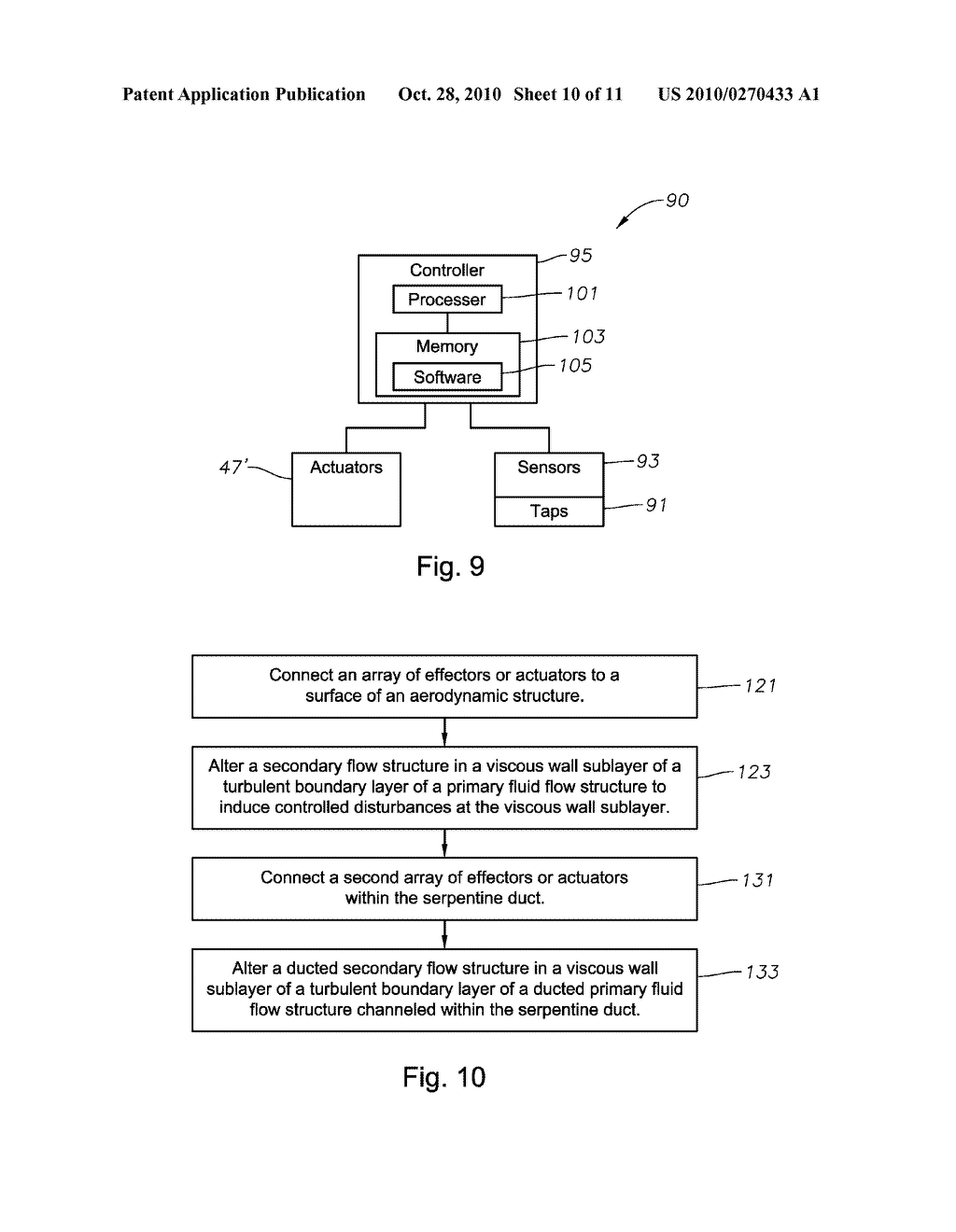 Method and System For Global Flow Field Management Using Distributed, Surface-Embedded, Nano-Scale Boundary Layer Actuation - diagram, schematic, and image 11