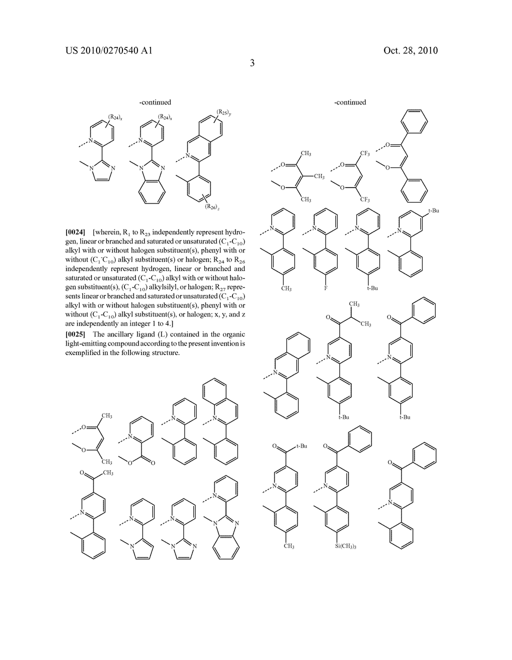 Iridium Complex Containing Carbazole-Substituted Pyridine and Phenyl Derivatives as Main Ligand and Organic Light-Emitting Diodes Containing the Same - diagram, schematic, and image 11