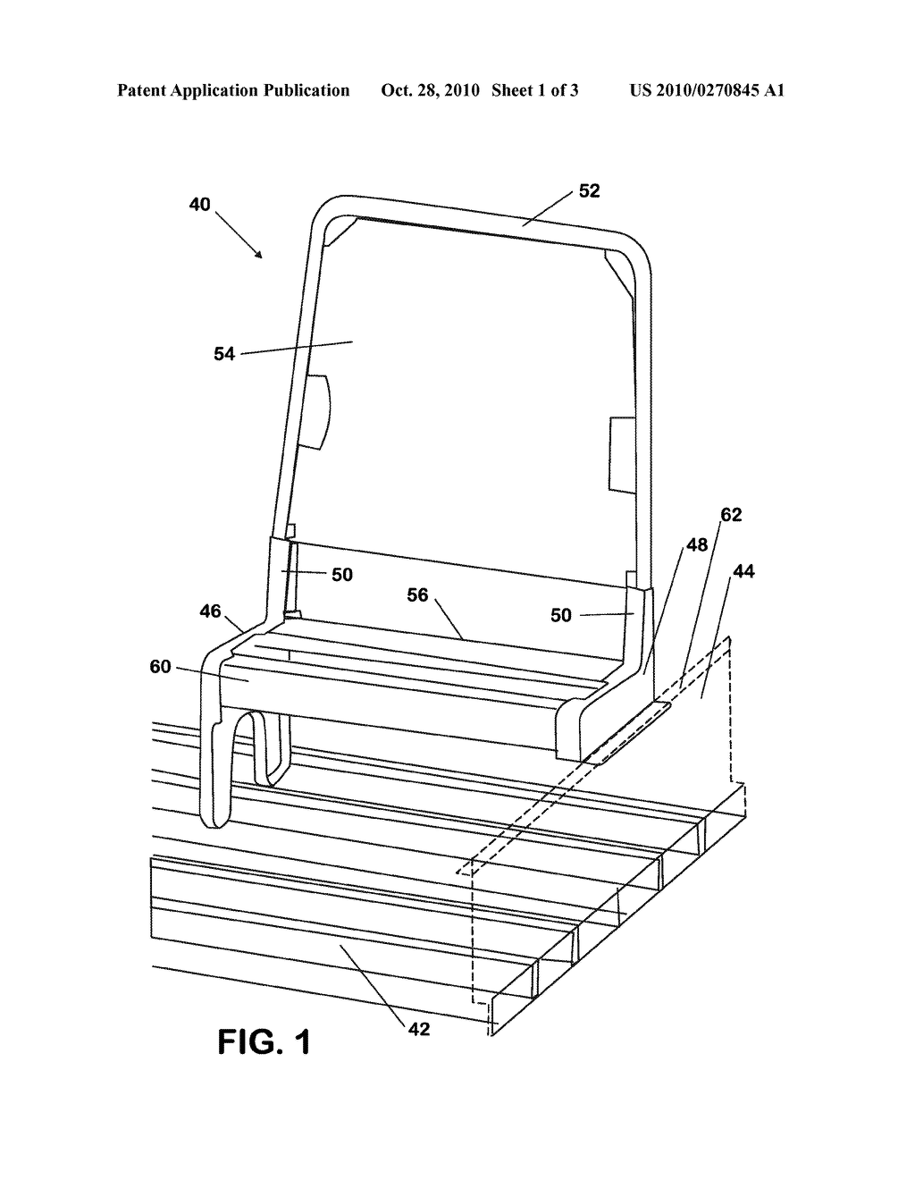 Injection Mold Seat Riser for Modular School Bus Seats - diagram, schematic, and image 02