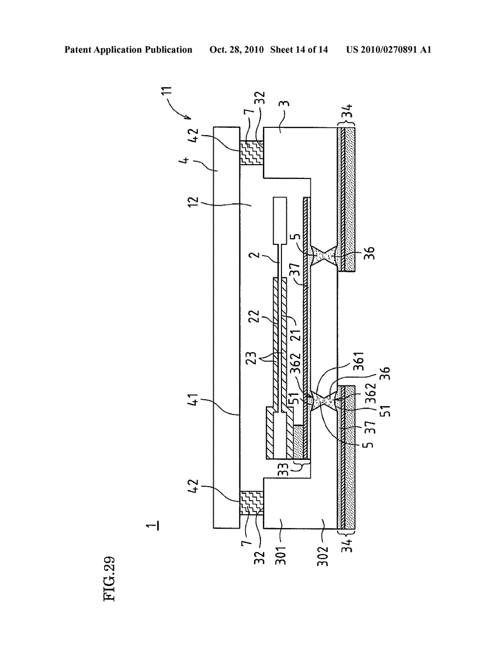 SEALING MEMBER OF PIEZOELECTRIC RESONATOR DEVICE AND MANUFACTURING METHOD THEREFOR - diagram, schematic, and image 15