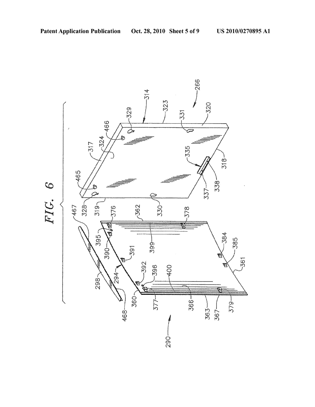 KITCHEN APPLIANCE HAVING FLOATING GLASS PANEL - diagram, schematic, and image 06