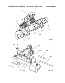 Displacement device for pivotally held separation elements and article of furniture diagram and image