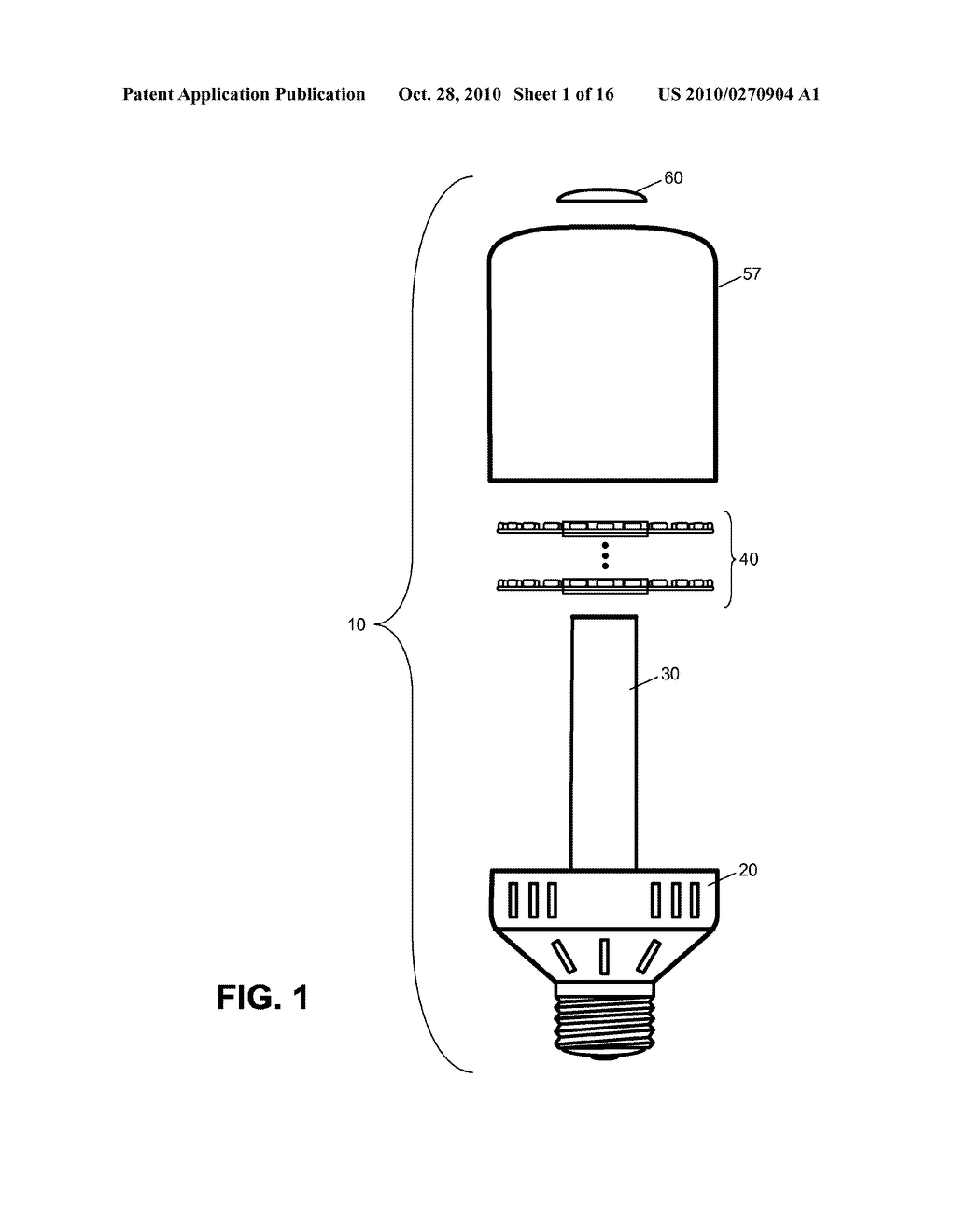 LED BULB WITH MODULES HAVING SIDE-EMITTING DIODES - diagram, schematic, and image 02