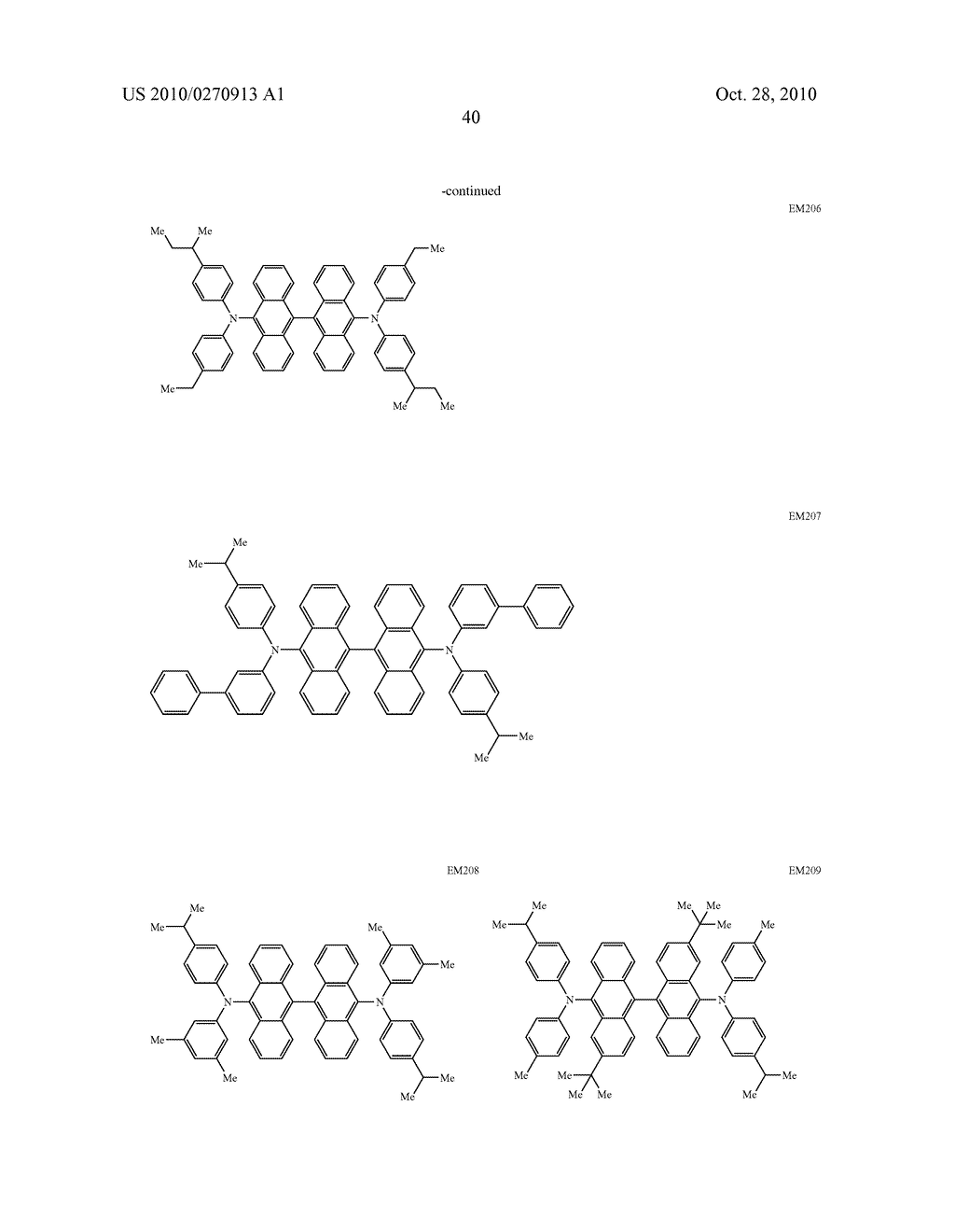 ORGANIC ELECTROLUMINESCENCE DEVICE AND ORGANIC LIGHT EMITTING MEDIUM - diagram, schematic, and image 41