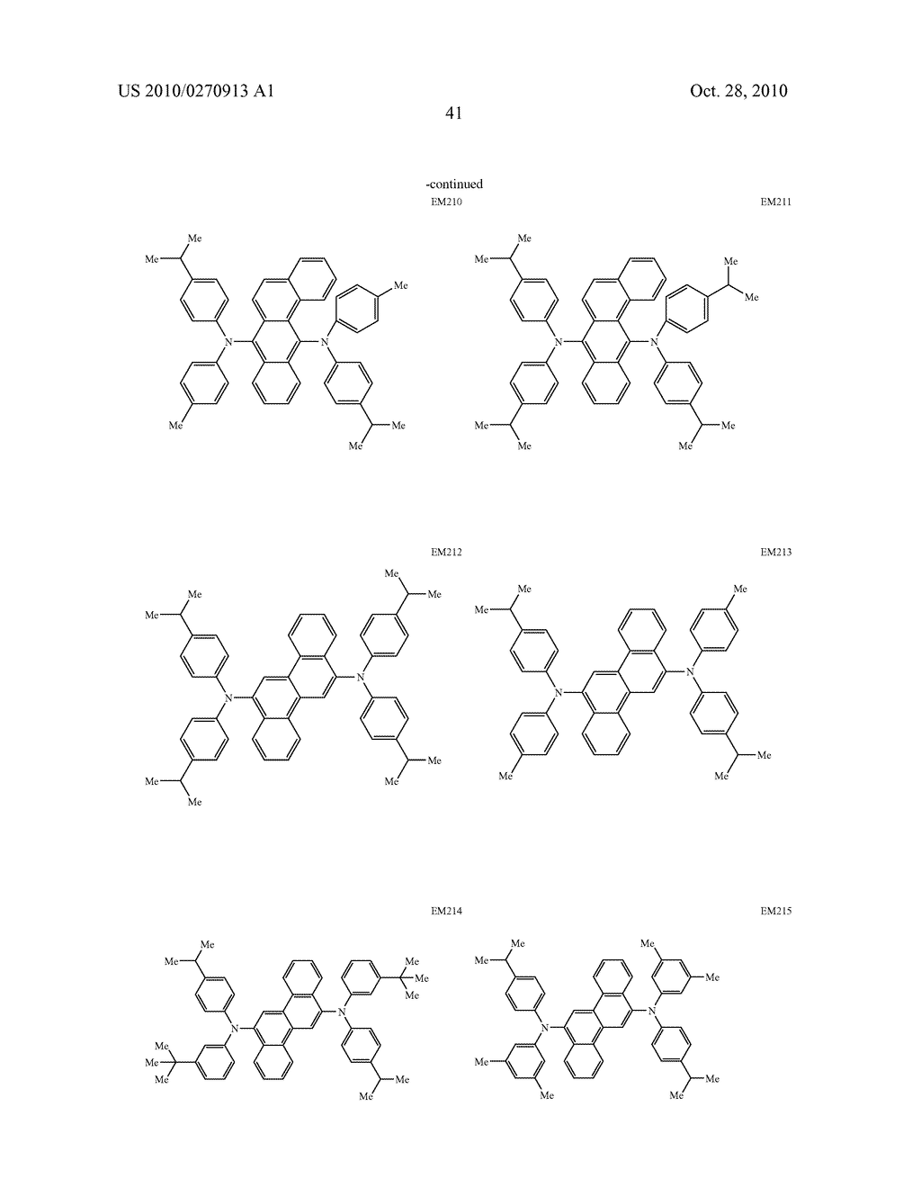 ORGANIC ELECTROLUMINESCENCE DEVICE AND ORGANIC LIGHT EMITTING MEDIUM - diagram, schematic, and image 42