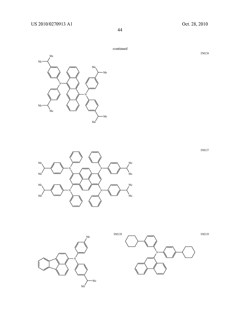 ORGANIC ELECTROLUMINESCENCE DEVICE AND ORGANIC LIGHT EMITTING MEDIUM - diagram, schematic, and image 45