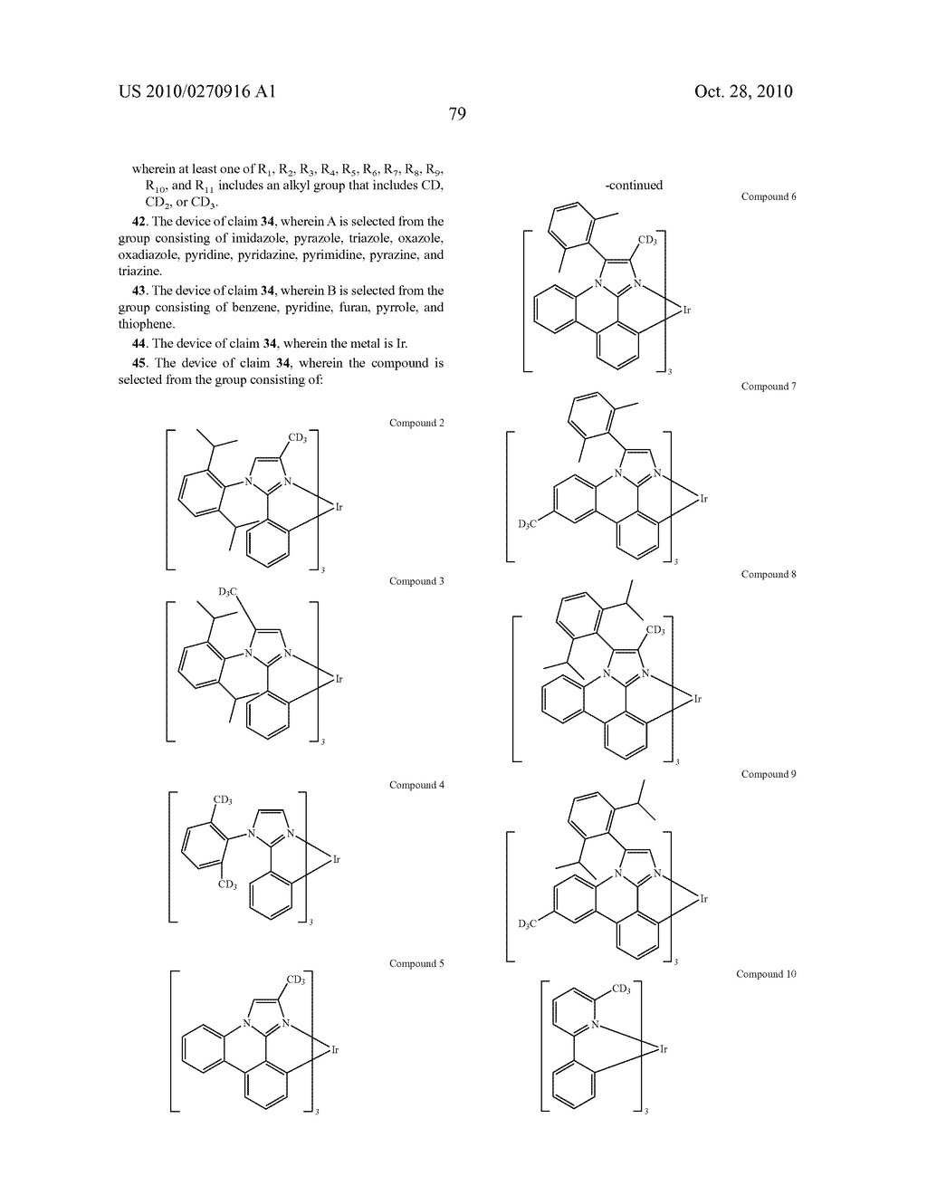 IRIDIUM COMPLEX WITH METHYL-D3 SUBSTITUTION - diagram, schematic, and image 84