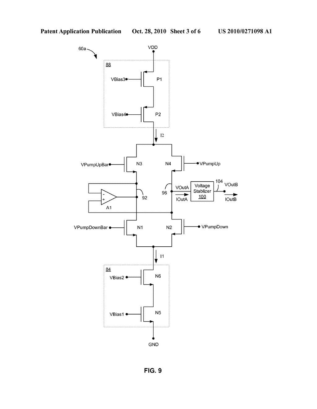 LOW-OFFSET CHARGE PUMP, DUTY CYCLE STABILIZER, AND DELAY LOCKED LOOP - diagram, schematic, and image 04