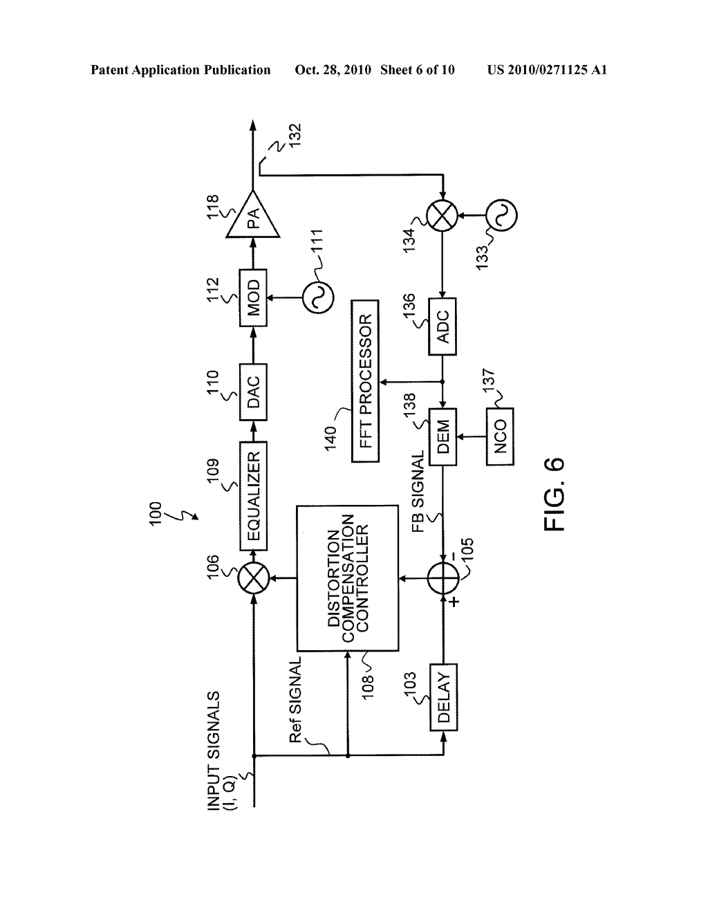 DISTORTION COMPENSATION APPARATUS AND METHOD FOR DETECTING FAILURE IN THE SAME - diagram, schematic, and image 07