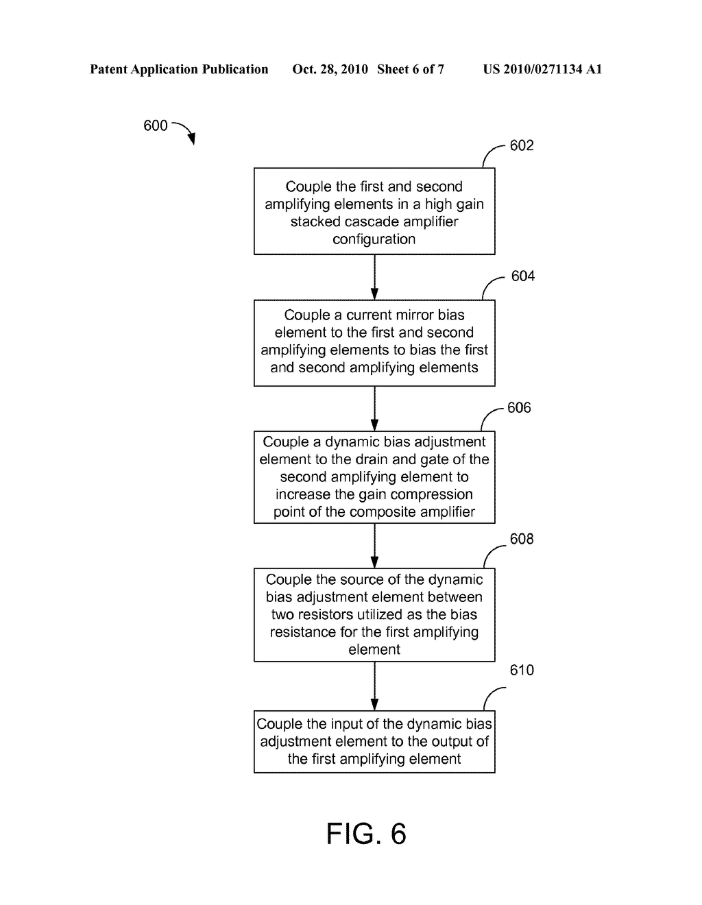 High Gain Stacked Cascade Amplifier with Current Compensation to reduce Gain Compression - diagram, schematic, and image 07