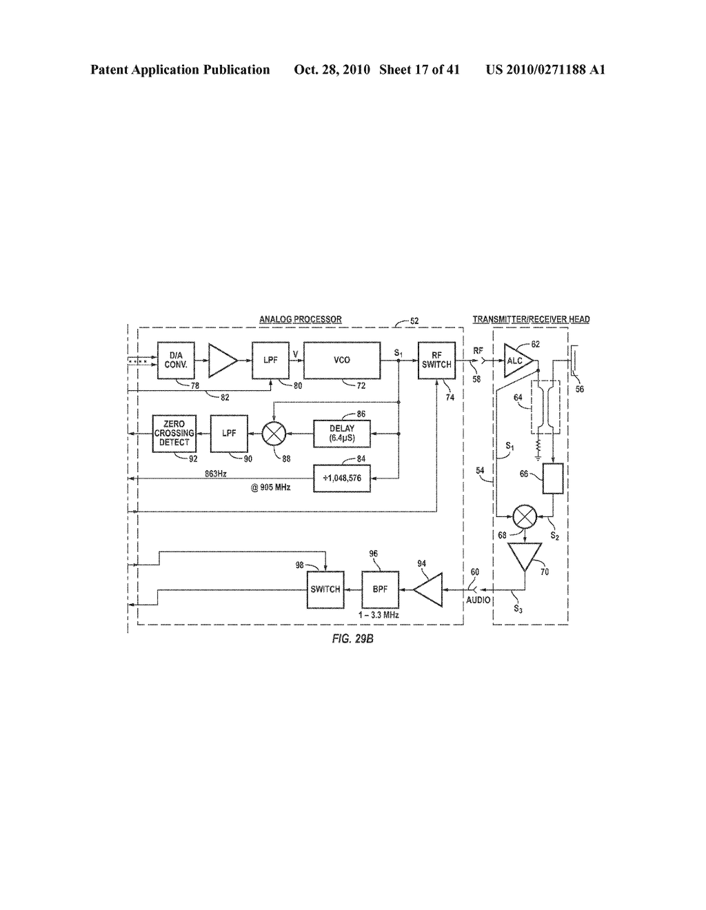 Dual mode transmitter-receiver and decoder for RF transponder tags - diagram, schematic, and image 18