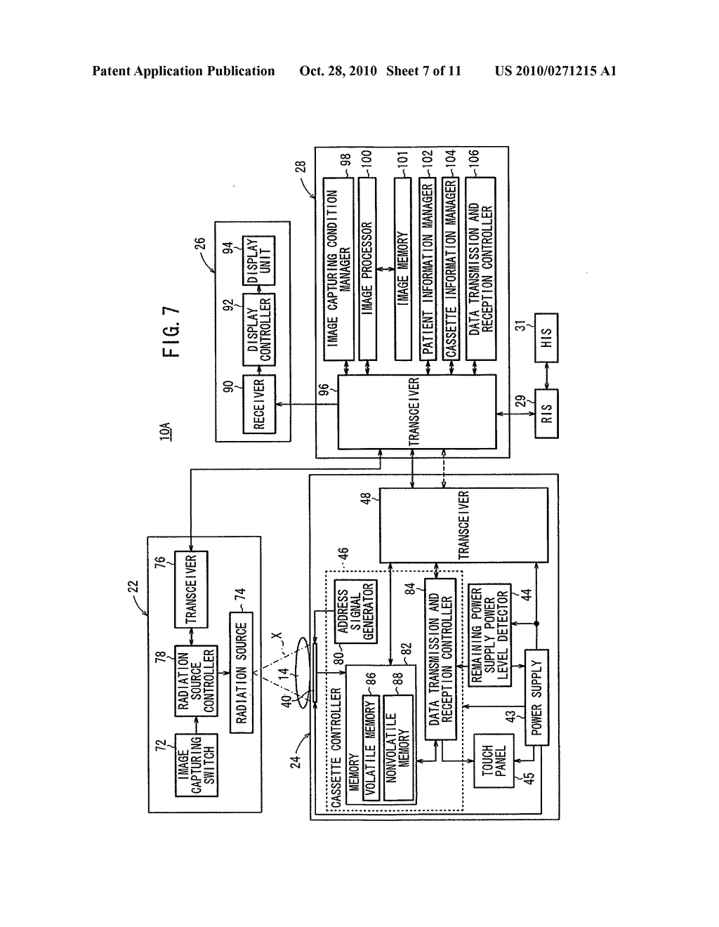 Radiation detecting cassette and radiation image capturing system - diagram, schematic, and image 08