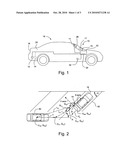 Cross Traffic Alert with Parking Angle Trajectory diagram and image