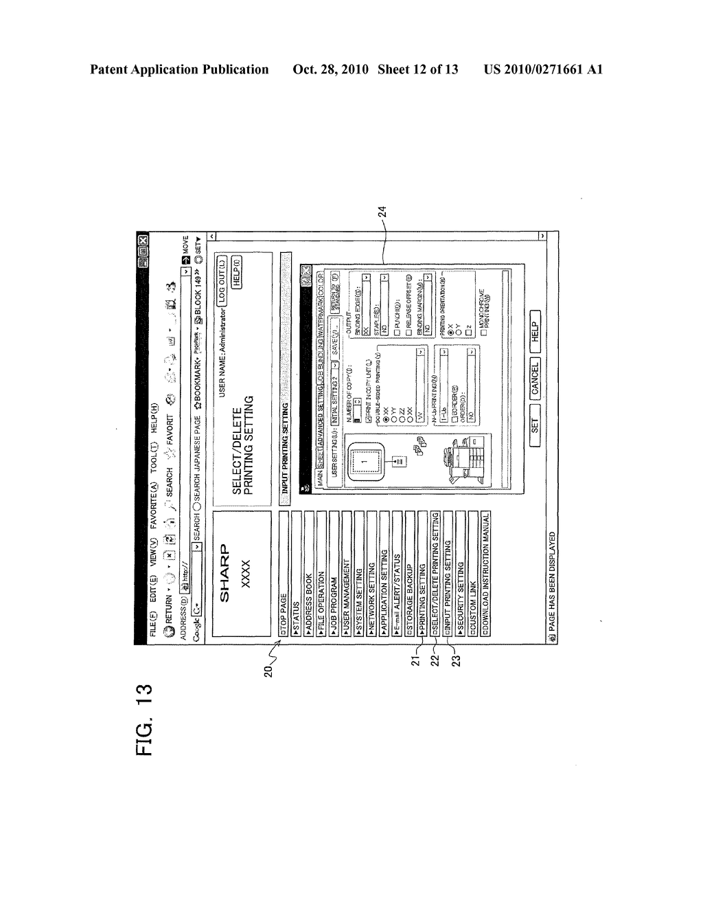 PRINTER DRIVER, RECORDING MEDIUM, INFORMATION PROCESSING APPARATUS, PRINTING SYSTEM, AND PRINTER DRIVER SETTING METHOD - diagram, schematic, and image 13