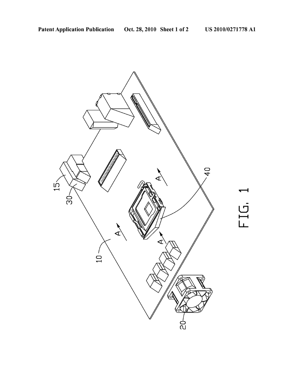 ADHESIVE AIR GUIDING DEVICE AND MOTHERBOARD HAVING THE SAME - diagram, schematic, and image 02