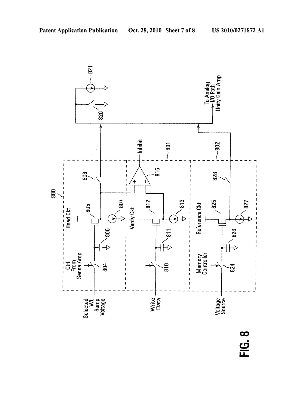 ANALOG READ AND WRITE PATHS IN A SOLID STATE MEMORY DEVICE - diagram, schematic, and image 08