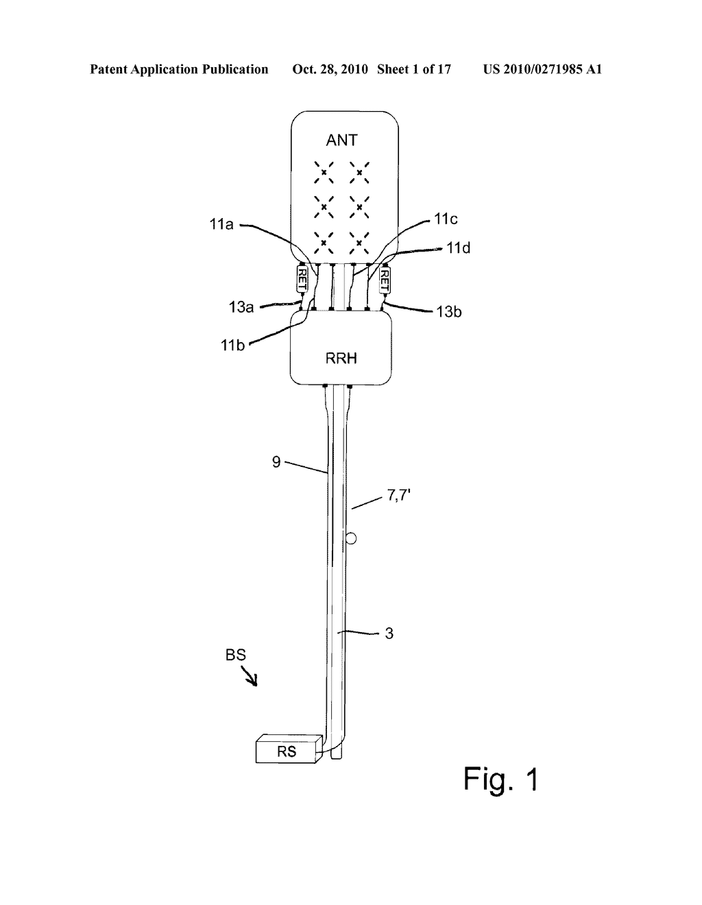 Device for receiving and transmitting mobile telephony signals with multiple transmit-receive branches - diagram, schematic, and image 02