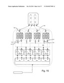 Device for receiving and transmitting mobile telephony signals with multiple transmit-receive branches diagram and image