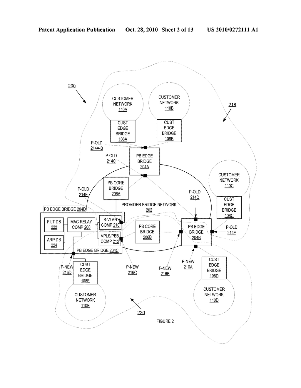 Address Resolution Optimization Procedure To Effect A Gradual Cutover From A Provider Bridge Network To A VPLS or Provider Backbone Bridging Network - diagram, schematic, and image 03