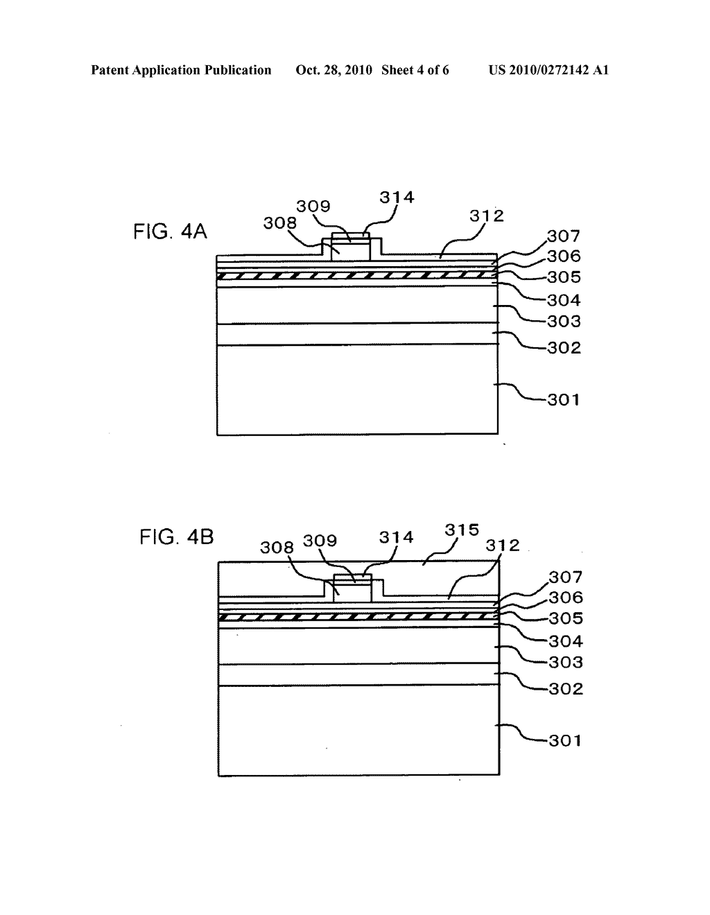 Nitride semiconductor optical element and method of manufacturing the same - diagram, schematic, and image 05