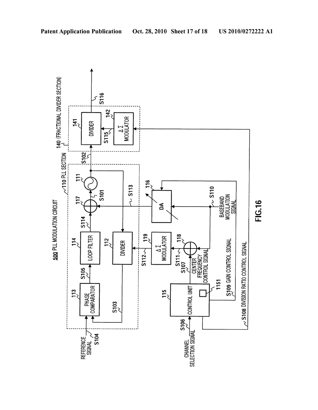 PLL MODULATION CIRCUIT, RADIO TRANSMISSION DEVICE, AND RADIO COMMUNICATION DEVICE - diagram, schematic, and image 18