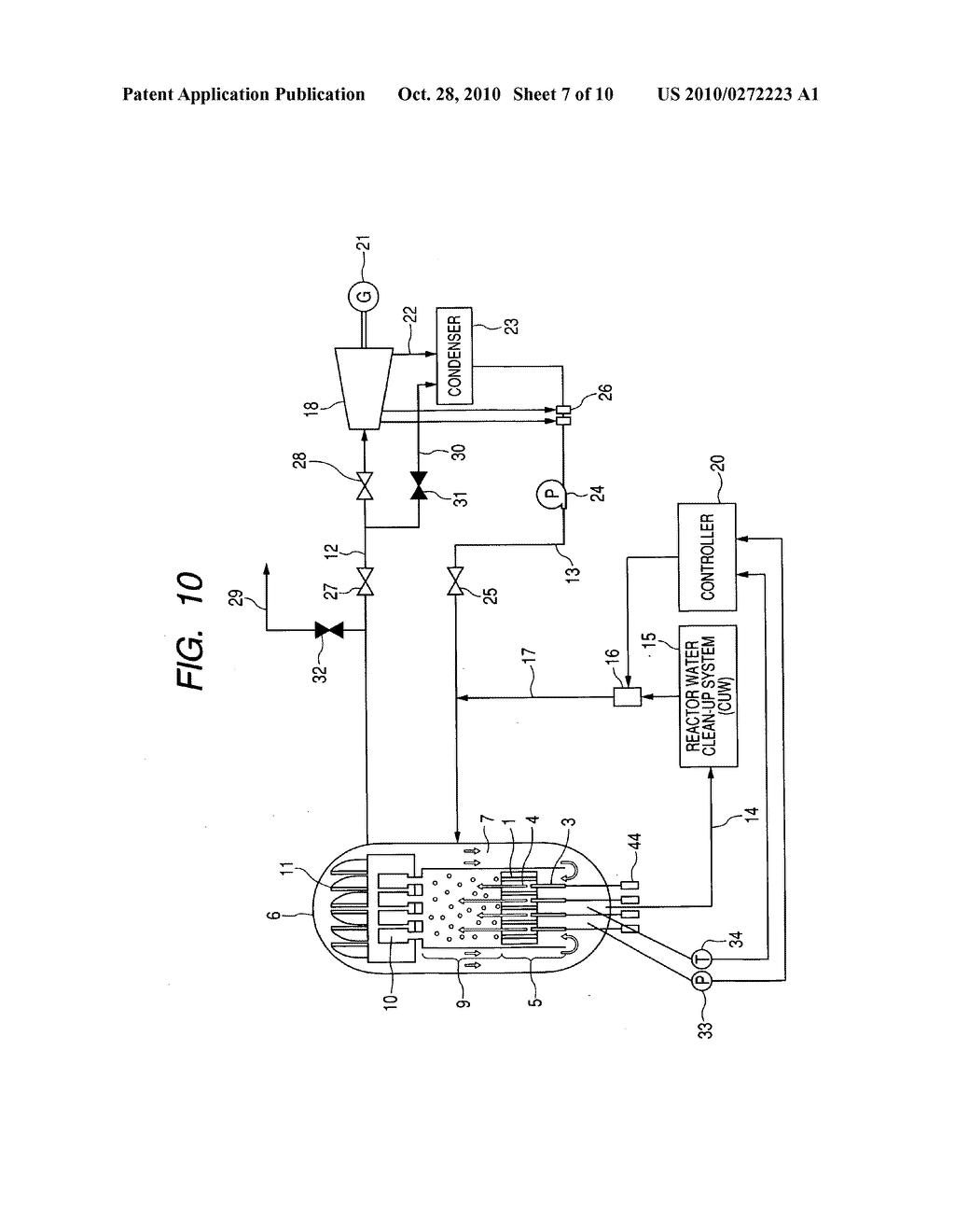 Nuclear reactor system and nuclear reactor control method - diagram, schematic, and image 08