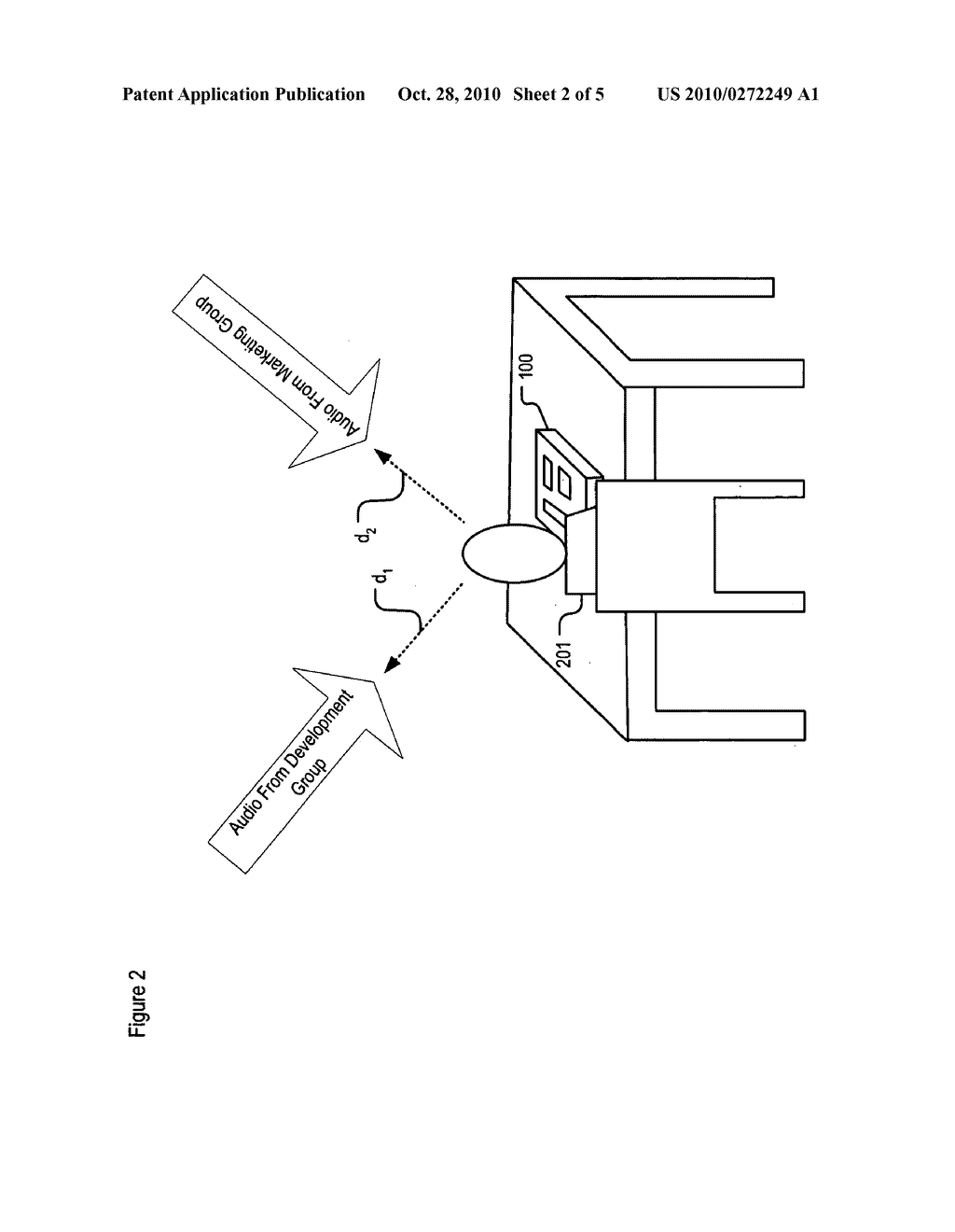 Spatial Presentation of Audio at a Telecommunications Terminal - diagram, schematic, and image 03