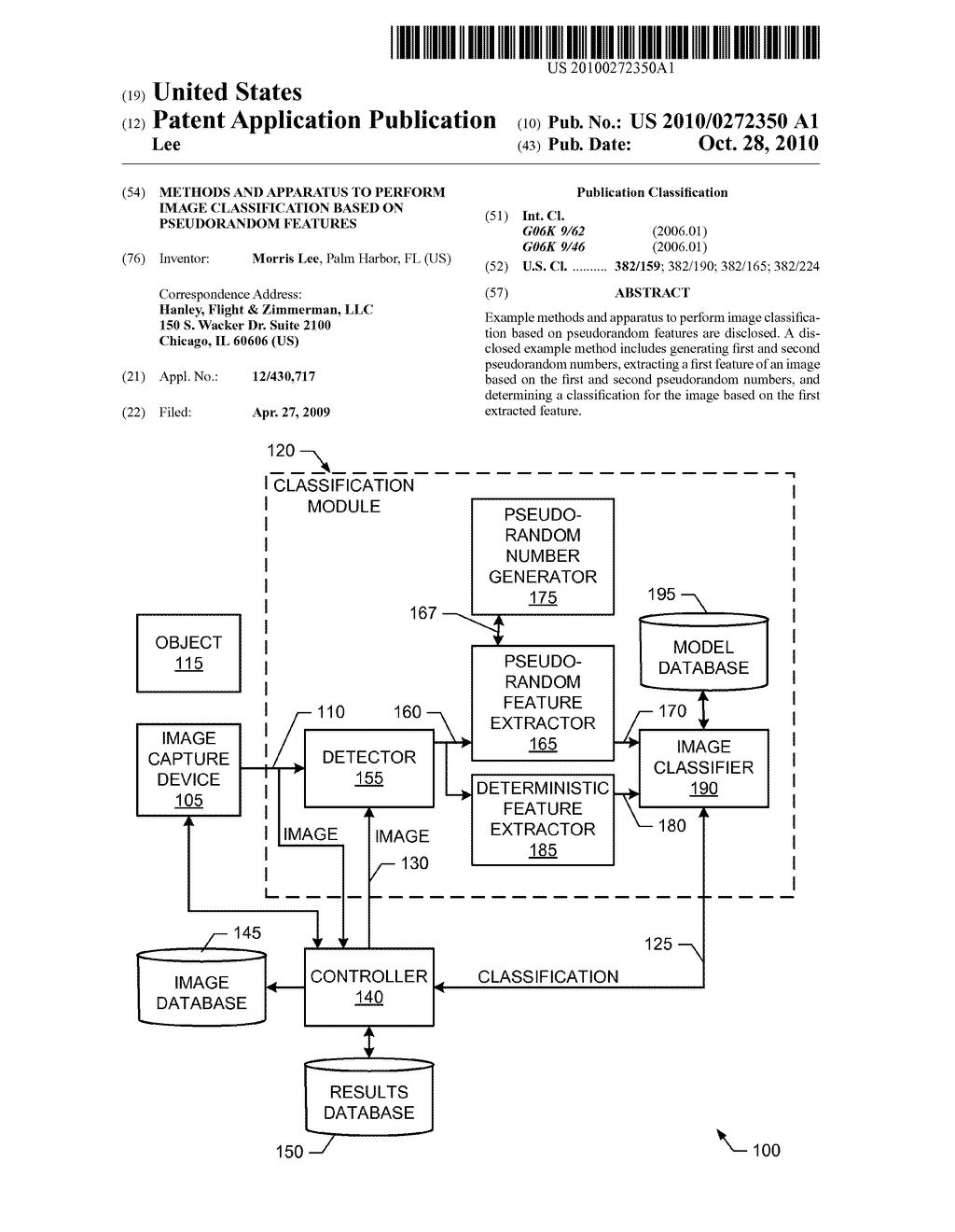 METHODS AND APPARATUS TO PERFORM IMAGE CLASSIFICATION BASED ON PSEUDORANDOM FEATURES - diagram, schematic, and image 01