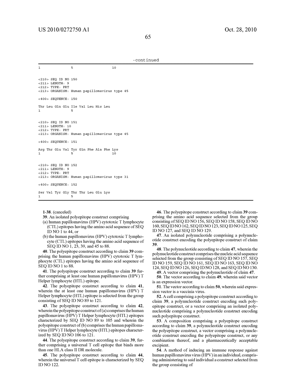 HPV POLYEPITOPE CONSTRUCTS AND USES THEREOF - diagram, schematic, and image 83