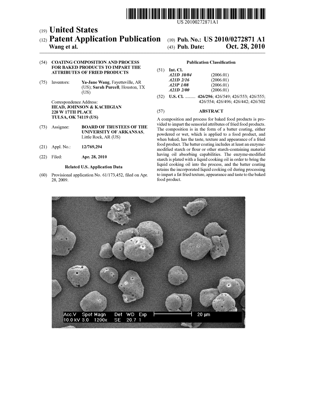 COATING COMPOSITION AND PROCESS FOR BAKED PRODUCTS TO IMPART THE ATTRIBUTES OF FRIED PRODUCTS - diagram, schematic, and image 01