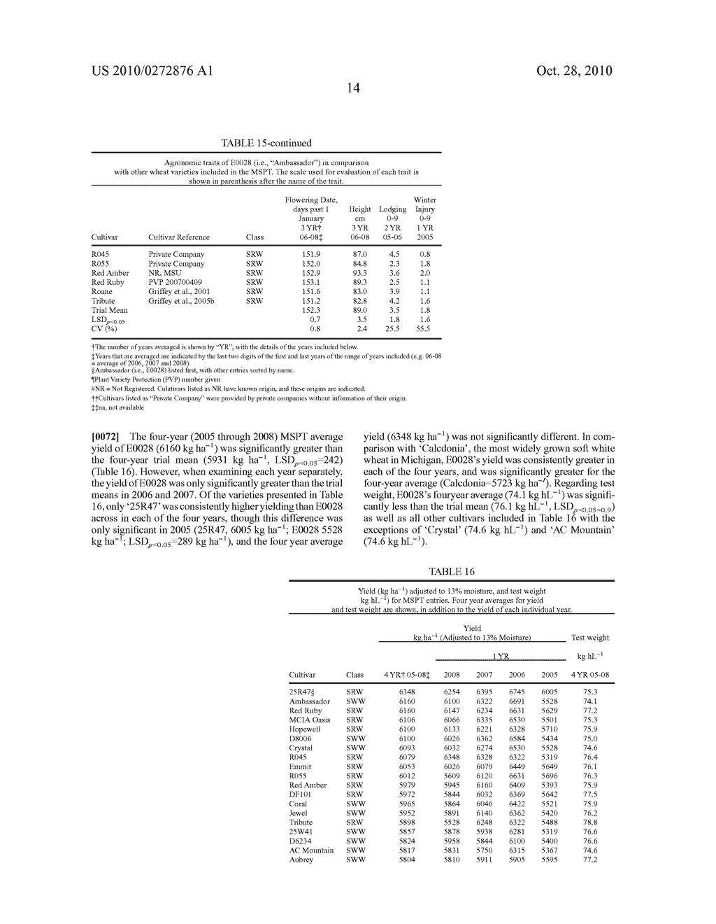 WHEAT VARIETY MSU LINE E0028 - diagram, schematic, and image 15