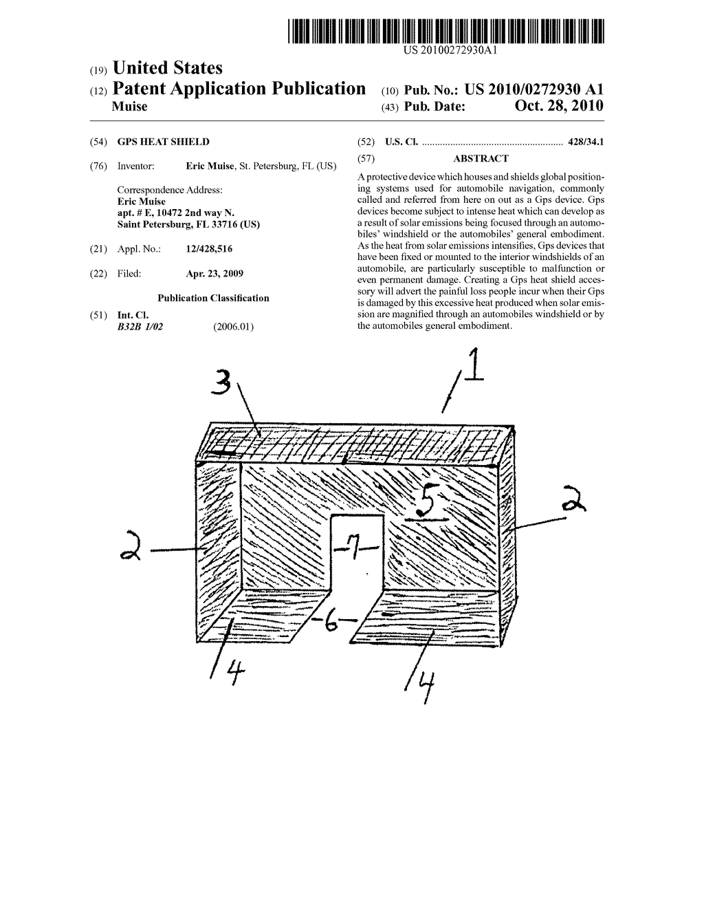 GPS Heat Shield - diagram, schematic, and image 01