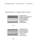 EXTENSIBLE TRANSFER FILM FOR SURFACE COATING, PROCESS FOR PRODUCING IT, AND PROCESS FOR APPLYING IT diagram and image