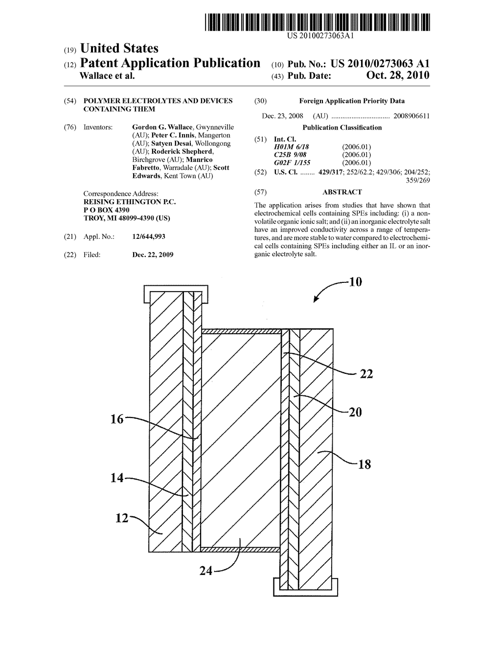 POLYMER ELECTROLYTES AND DEVICES CONTAINING THEM - diagram, schematic, and image 01