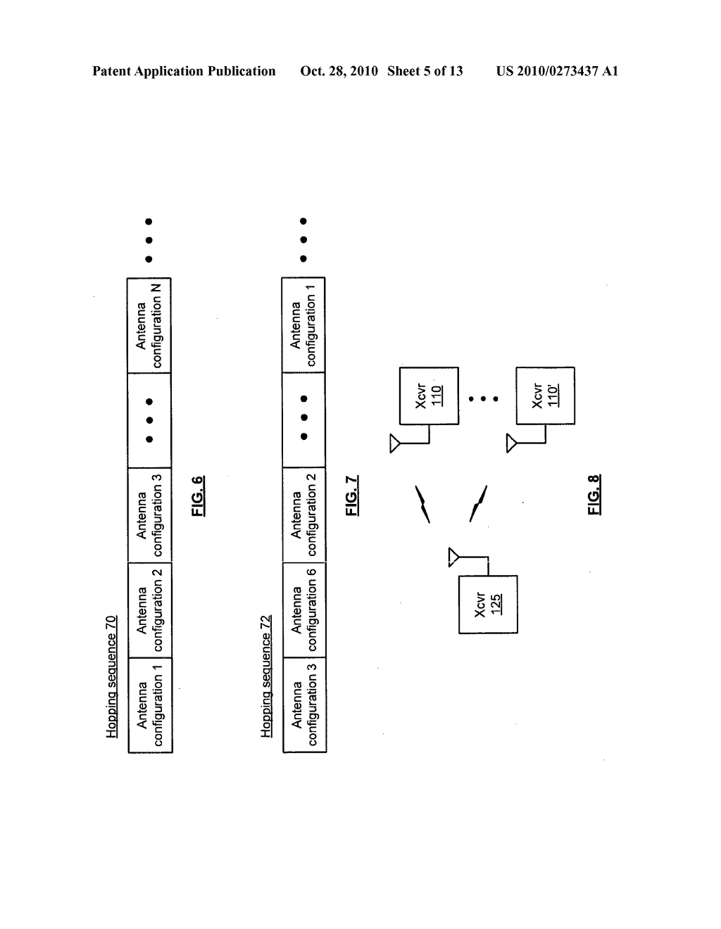 TRANSCEIVER WITH SPACE HOPPING PHASED ARRAY ANTENNA AND METHODS FOR USE THEREWITH - diagram, schematic, and image 06